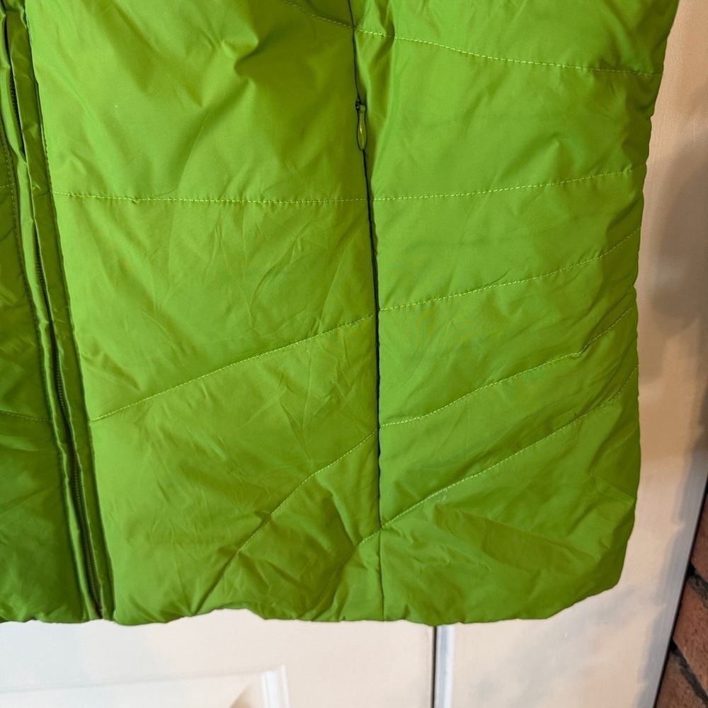 Kenneth Cole Reaction Women's XL Bright Green Puffer Vest - Picture 8 of 13
